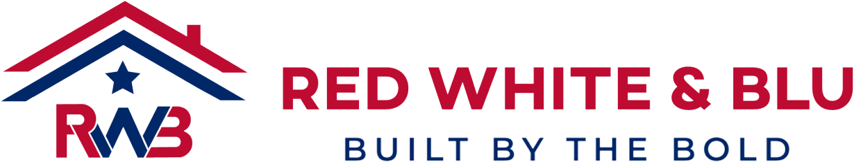 red white & blu web logo